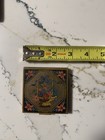 Vintage Moasic Antique Makeup Holder Powder Tin   Flowers