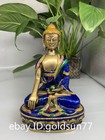 7 8collect China Buddhism Tibet Temple Bronze Cloisonne Shakyamuni Buddha Statue