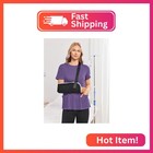 Deyeek Womens Post Surgery Open Back Shirt With Pockets - Assisted Dressing
