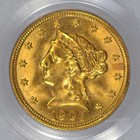 1907  2 1 2 Liberty Gold Quarter Eagle Pcgs Ms64 Choice Bu