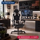 Desk Computer Gaming Chair - High Back Ergonomic Office Chair With Footrest And