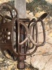 Vintage Replica Basket-hilt Sword With Baldric