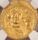 Ad 613-641 Byzantine Empire Heraclius   Her  Constantine Av Gold Solidus - Ngc