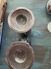 Vintage Godinger Silver Plated Goblets Set Of 2 Wine Grape Vine Leaf Design