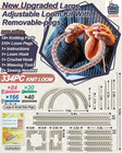 Upgraded Large Adjustable Loom Knitting Kit With Removable-pegs  Up To 132 Sizes