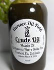 Cretaceous Pierre Shale Fm Florence Colorado Crude Oil Petroleum Sample Bottle