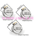 Flat Stainless Steel Chastity Cage Metal   2 Keys   6 Sizes   Free fast Shipping