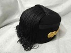 Ww2 Italian Fascist High Leaders Fez Hat Mussolini Summer Cap Merino Wool - Gold