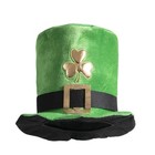 Alvogimor Green Leprechaun Top Hat  Irish Themed Shamrock Plush Hat For St 