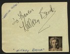 Charles Bickford   Hillary Brooke Signed Autograph 4x5 Album Page Actors