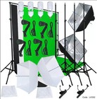 Linco Studio Lighting Light Video Photo Softbox Photography Kit Backdrop Muslins