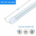 25pack R17d Ho Led Shop Light Bulbs T8 8ft Garage Lights 72w 6500k Ceiling Lamps