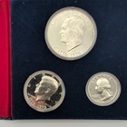 1776-1976 U s  Bicentennial Silver Proof 3-coin Set Mint Uncirculated Eisenhower