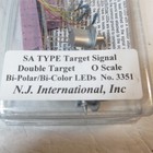 O Scale Nj International Brass 2 Head Sa Type Target Signal  3351