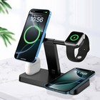 4in1 Magnetic Wireless Charger Station Dock For Apple Watch Air Pods Iphone 16
