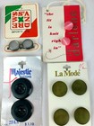 Lot Vintage Glass Buttons On Cards Some From Holland England   Us On Cards