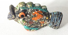 Ancient Roman Punic Phoenician Near East Core-formed Mosaic Glass Fish Bead Lot