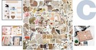 Waterproof Vintage Sticker Set - 120 Pcs For Journals  Planners  And Crafts