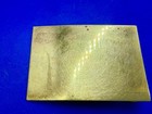 Polished Rectangular Simple Plain Brass Tone Craft Or Wear Vintage Belt Buckle