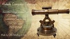 Antique Brass Nautical Allidade Telescope Compass Surveying Theodolite Marine