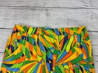 Loudmouth Golf Womens Sz 16 Multi Peacock A Cotton Stretch Side Zip Skort Exc
