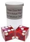 Authentic Aliante Las Vegas Casino Craps Dice Pair Blue Polished