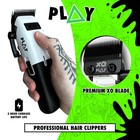 Tpob Play Barber Hair Clippers For Men 7500 Rpm With Rubber Grips White