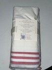 Pottery Barn Baby Organic Cole Crib Skirt Cotton 16  Drop Red Blue Stripe New