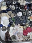 Vtg Button And Buckle Lot Art Nouveau Victorian Antique Junk Almost 5 Pounds