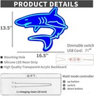 Dimmable Shark Neon Signs For Wall Decor large Reusable Shark Neon Light Sign