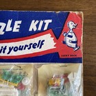 Vintage Do It Yourself Plastic Puzzle Kit Toy Lot 24 Old Store Display Card Toys