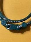 22    Phiten Titanium Necklace - Green   White - New  Loose