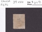 Matt s Stamps Scott Canada  39  6-cent Queen Victoria 1872 Issue  Used  Cv 27 50