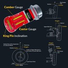 Camber  Castor    Kingpin Inclination Wheel Alignment Gauge W  Magnetic Adapter
