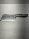 Vintage Aycock Meat Cleaver Bark Handle 10   