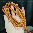 Tibetan Yak Bone 108 Mala - 8mm Round Buddhist Prayer Beads Necklace   Bracelet