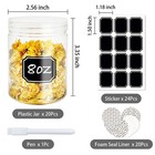 20 Pack 8oz Plastic Jars With Lids Refillable Round Empty Containers