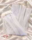 Handmade White Hen Party Veil Feather Tinsel Bridal Bachelorette Hair Comb