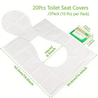 50pcs Disposable Toilet Seat Covers Travel Potty Liners Adults Kids Hygiene