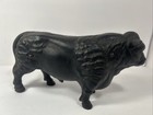 Vintage 9    Cast Iron Black Angus Bull Piggy Bank door Stop