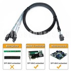 Internal Hdd Mini Sas Cable Sff-8643 To 4 Sata Connect To Hard Drive 0 5 Or 1m