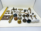 Antique Vintage Brass Victorian Ornate Door Knobs Escutcheon Rosette Plates 30pc