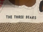 Three Little Bears Fabric Panel  New  Washed