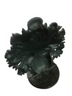 Vintage Cast Iron Metal Black Floral Bouquet Door Stop Bookend 7 5  Tall Heavy