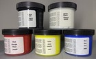 5 Speedball Fabric Screen Printing Ink 4 Oz Blue  Black White Yellow Red New