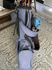 Izzo Golf Bag With Stand 4-way Divider  Double Strap  Navy  Fast Ship