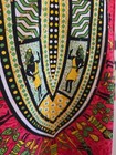 Red Multi African Inspired Short Dashiki Kaftan Dress One Size Made In India