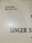 Original 1st Yr 1910 Singer  20 Kids Sewing Machine - Box   Book   Accessories