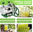 Stainless Sugar Cane Press Juicer Machine Commercial Extractor Mill 110lb h Mt