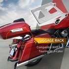 Rear Detachable Trunk Mounting Luggage Rack For Harley Touring 2014-later Chrome